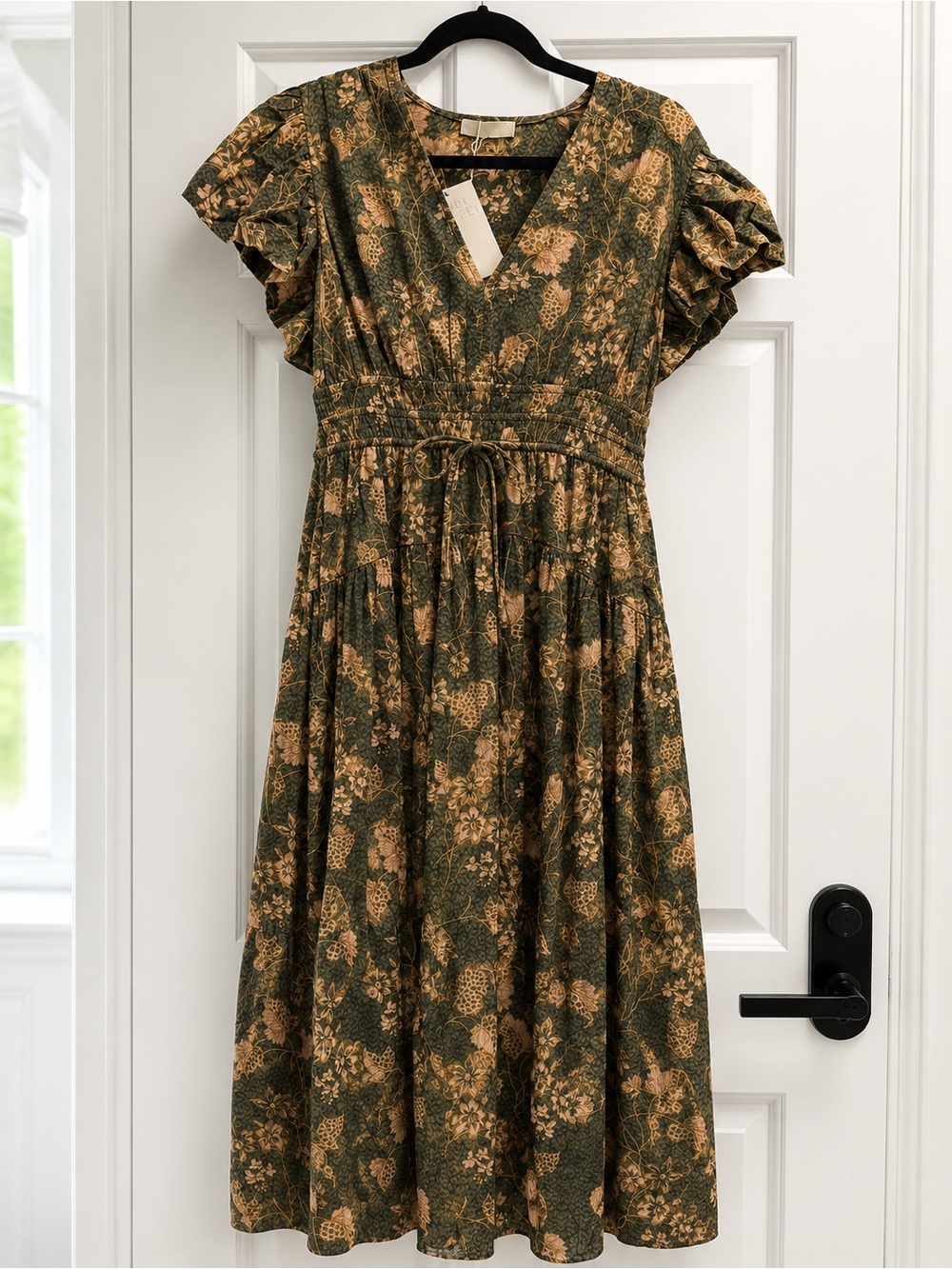 NWT Ulla Johnson Lyra Midi Flutter Sleeve Dress Size 6 - Picture 5 of 11